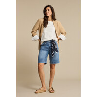Red Button Blazer Palazzo Dark Sand