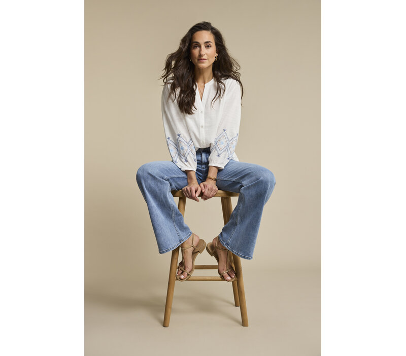 Red Button Brielle Flare Denim Light Stone