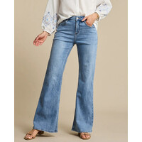 Red Button Brielle Flare Denim Light Stone