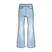 Red Button Brielle Flare Denim Light Stone