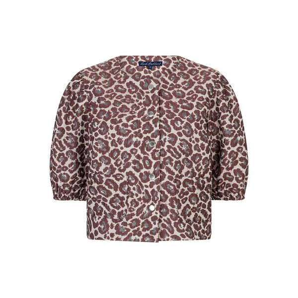 Red Button Danelle Leopard Jacquard 