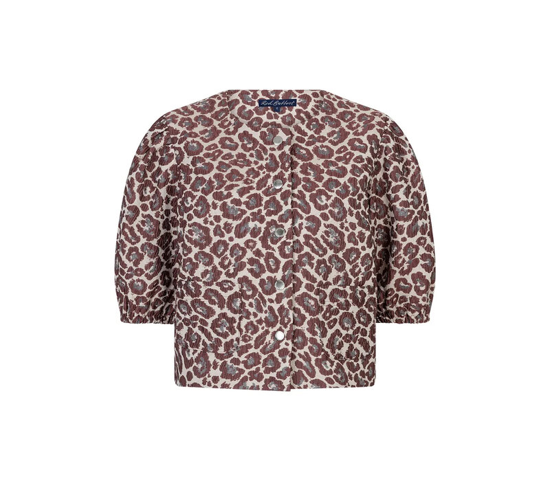 Red Button Danelle Leopard Jacquard Multi Rosewood