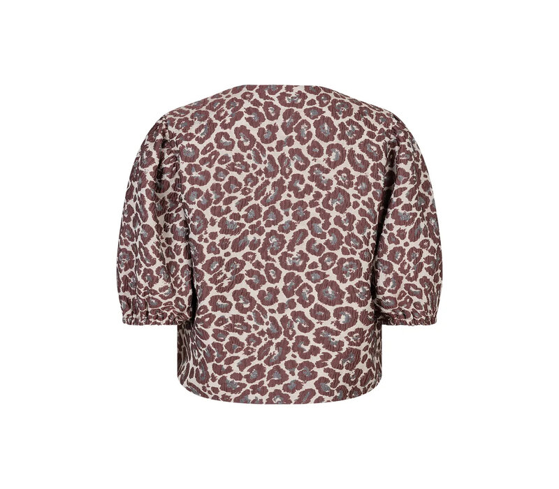 Red Button Danelle Leopard Jacquard Multi Rosewood