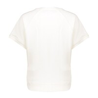 Geisha Sweater Short Sleeves Sport Club Off White Jeans Blue