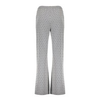 Geisha Pants Jacquard Off White Navy
