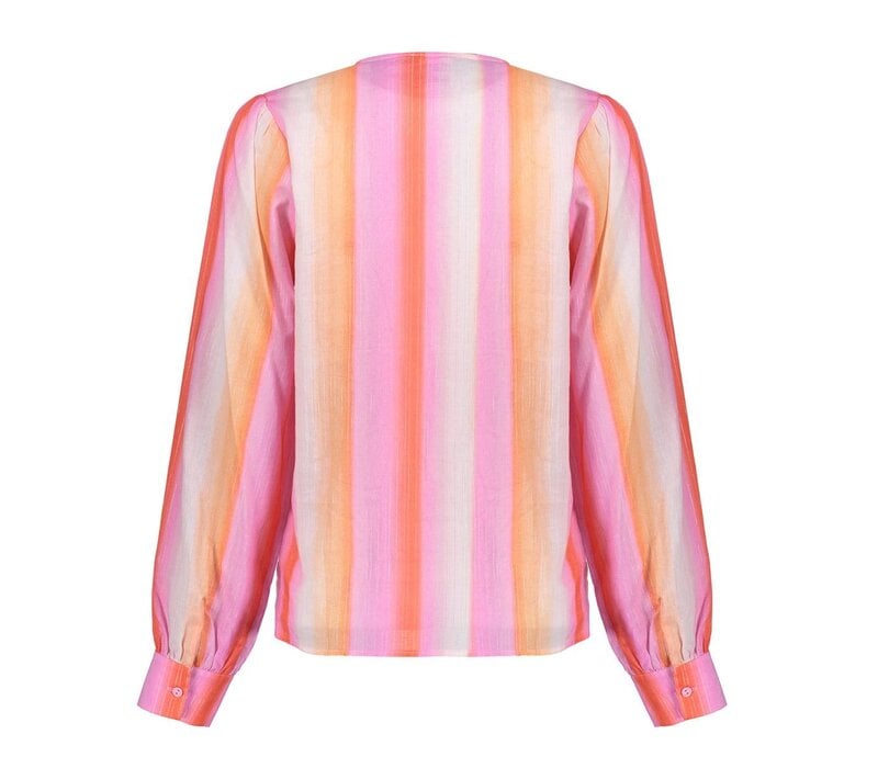 Geisha Blouse Mandarine Red Pink