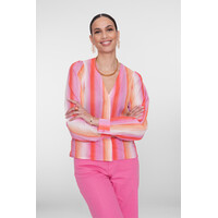 Geisha Blouse Mandarine Red Pink