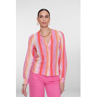 Geisha Blouse Mandarine Red Pink