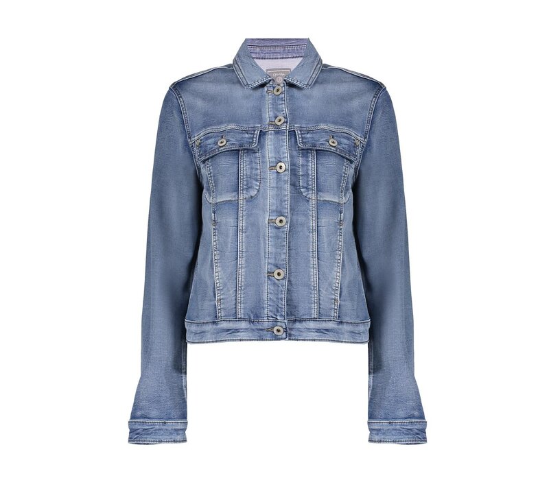 Geisha Jeansjacket Mid Blue Denim