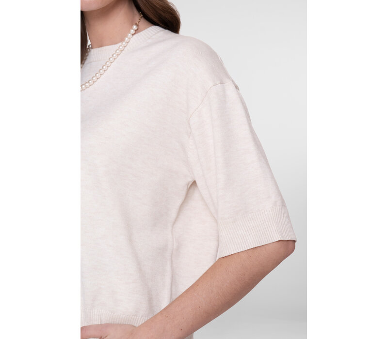 Geisha Pull Basic Wide Sleeve Light Sand