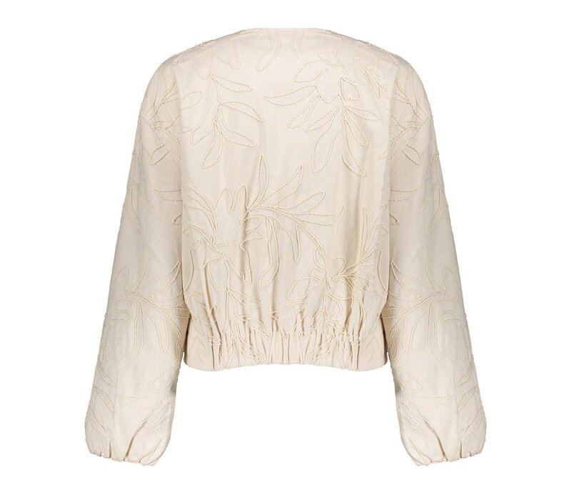 Geisha Jacket Embroidery Ecru