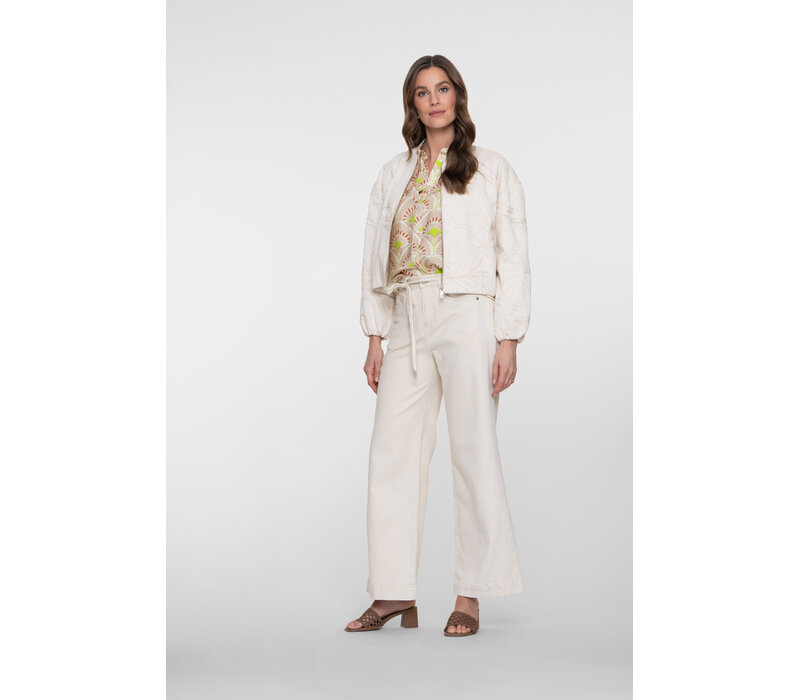 Geisha Jacket Embroidery Ecru