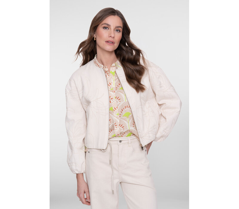 Geisha Jacket Embroidery Ecru