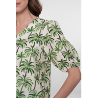 Geisha Blouse Ecru Green