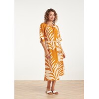 Smashed Lemon Dress Mustard Off White