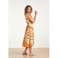 Smashed Lemon Dress Mustard Off White