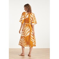 Smashed Lemon Dress Mustard Off White