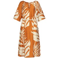 Smashed Lemon Dress Mustard Off White