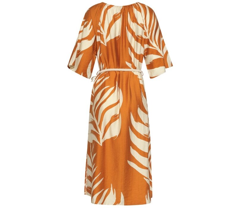 Smashed Lemon Dress Mustard Off White