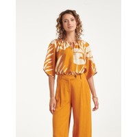 Smashed Lemon Blouse Mustard Off White