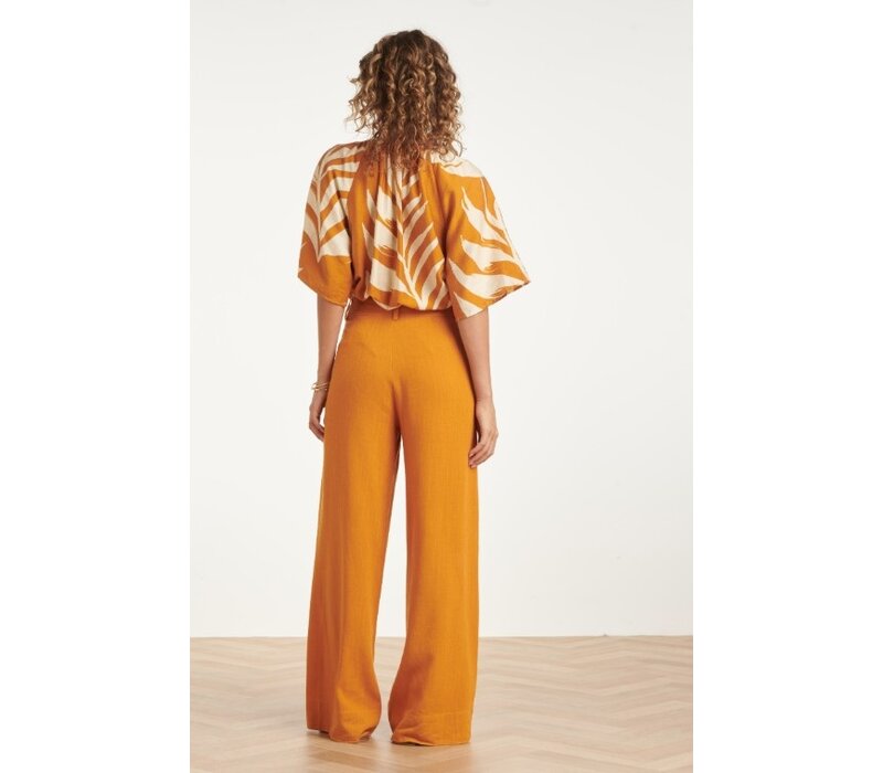 Smashed Lemon Blouse Mustard Off White