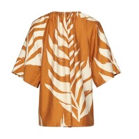 Smashed Lemon Blouse Mustard Off White