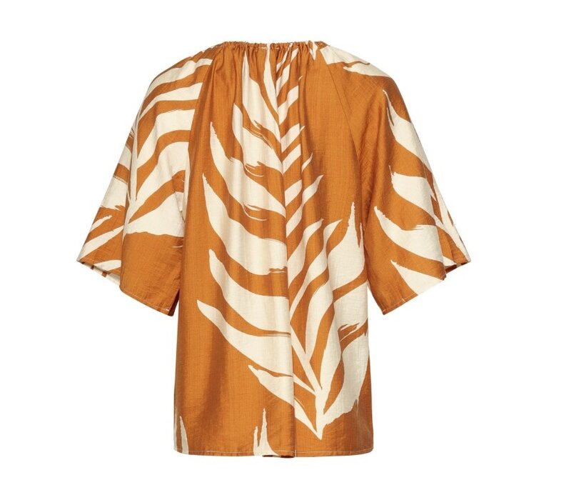 Smashed Lemon Blouse Mustard Off White