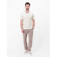 Lerros Polo Zipper Jaquard Cloudy White