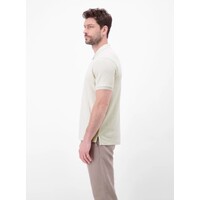 Lerros Polo Zipper Jaquard Cloudy White