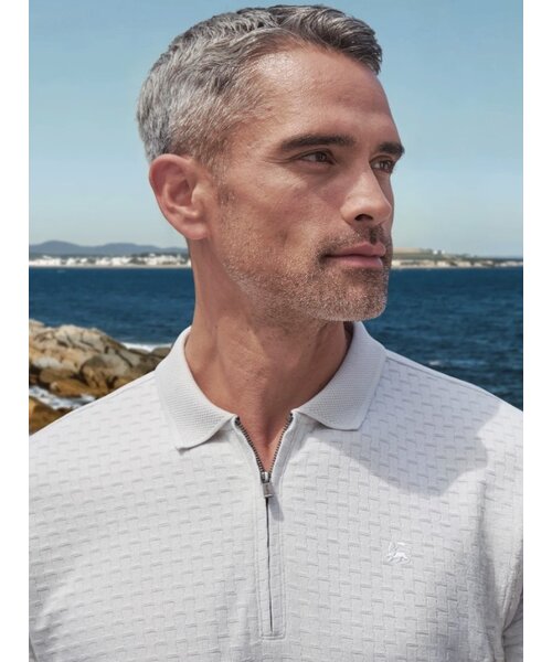 Lerros Lerros Polo Zipper Jaquard