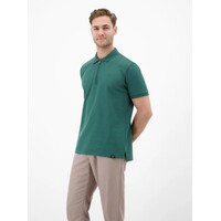 Lerros Polo Zipper Jaquard Soft Teal