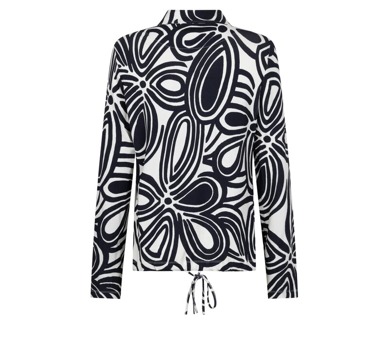 Zoso Allover Print Blouse Kit Night Blue