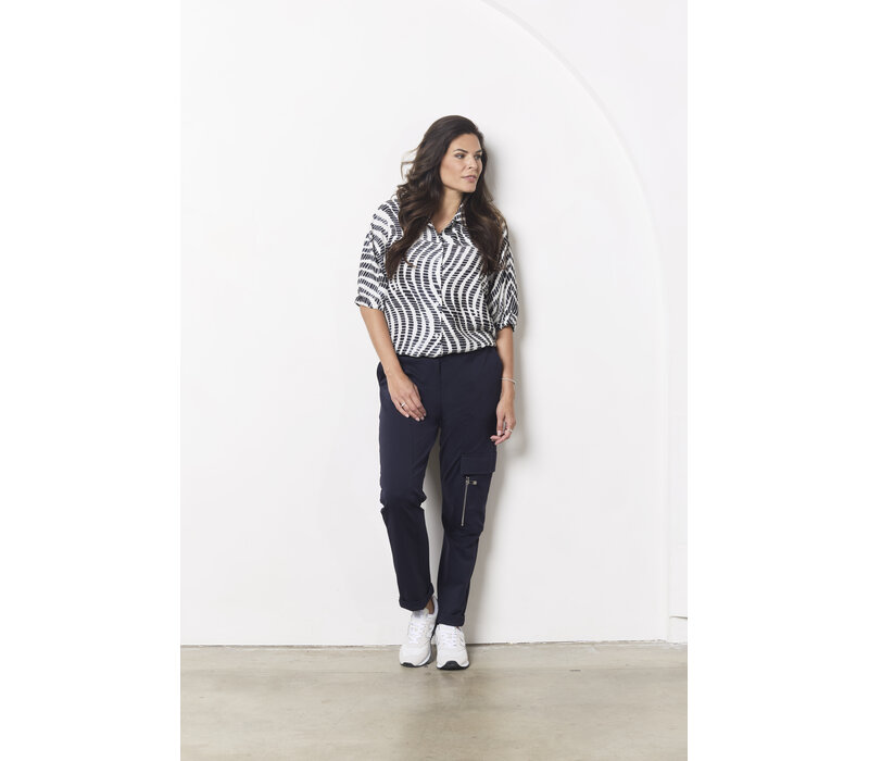 Zoso Woven Blouse Kit Night Blue