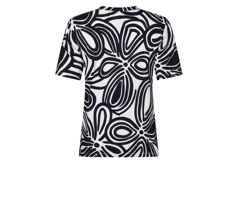 Zoso Allover Print Blouse Kit Night Blue