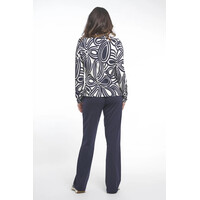 Zoso Allover Print Blouse Kit Night Blue