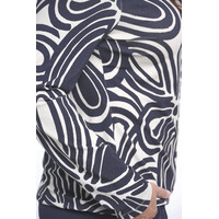 Zoso Allover Print Blouse Kit Night Blue