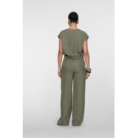 Geisha Pants with Strap Dark Green