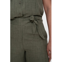 Geisha Pants with Strap Dark Green