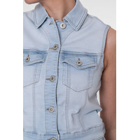 Geisha Jeansjacket Sleeveless Bleached Denim