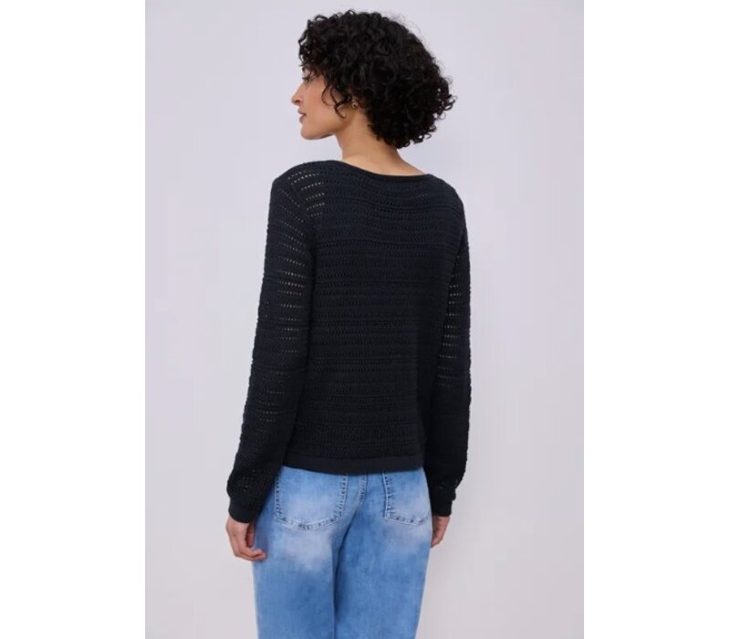 Street One U-Boat Structure Sweater Shadowed Navy