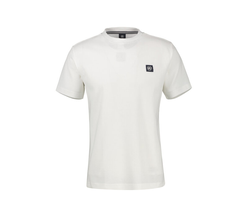 Lerros T-Shirt Fancy Waffle Broken White