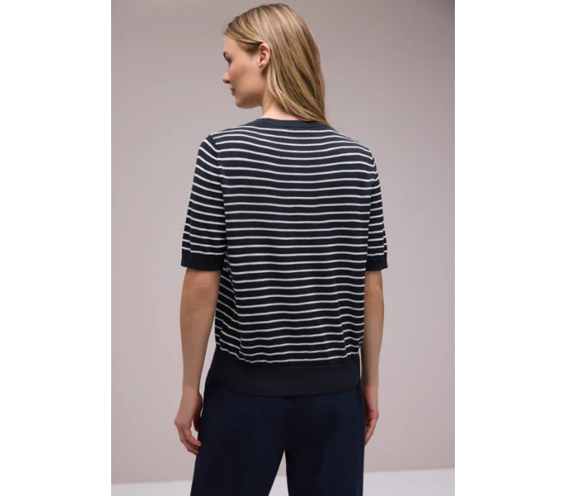 Street One Short Sleeve Structure Shadowed Navy