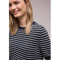 Street One Short Sleeve Structure Shadowed Navy