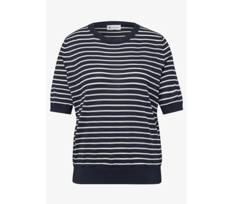 Street One Short Sleeve Structure Shadowed Navy