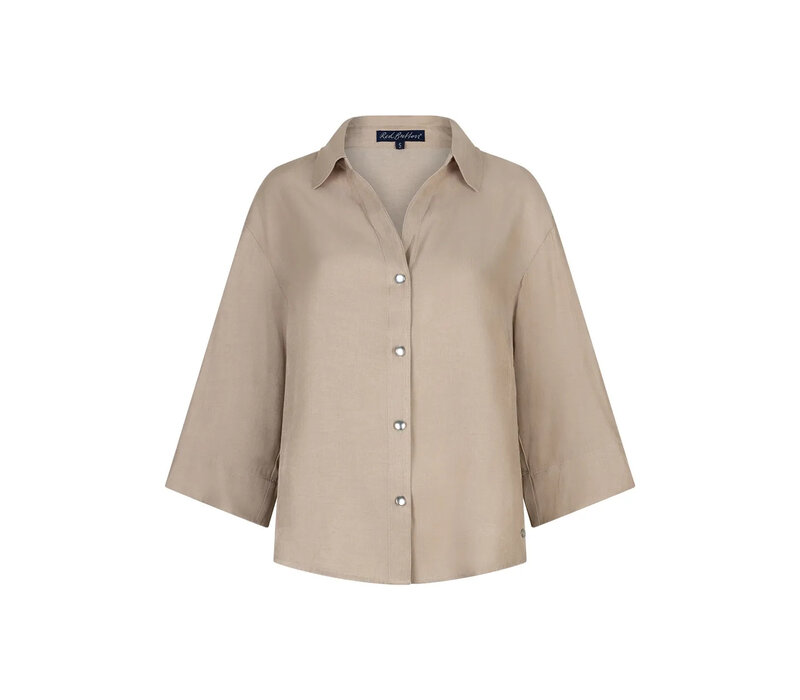 Red Button Amalia Blouse Shine Pebble