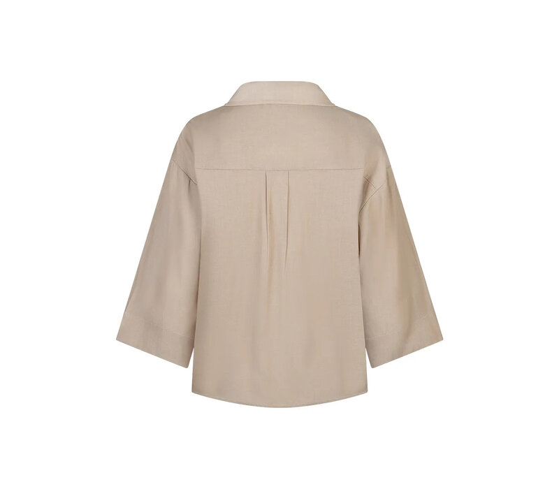 Red Button Amalia Blouse Shine Pebble