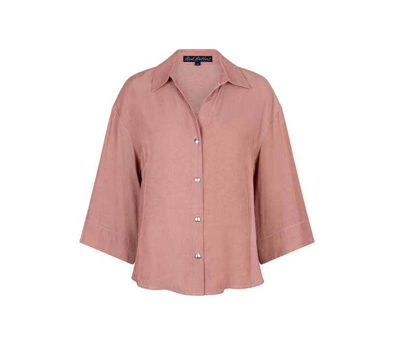 Red Button Amalia Blouse Shine Rosewood