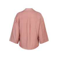 Red Button Amalia Blouse Shine Rosewood