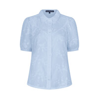 Red Button Victoria 3D Flower Lightblue