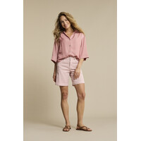 Red Button Amalia Blouse Shine Rosewood